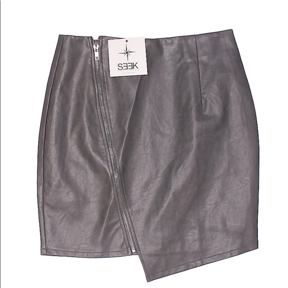 Grey mini skirt by SEEK